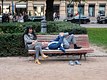 Resting by a Lady