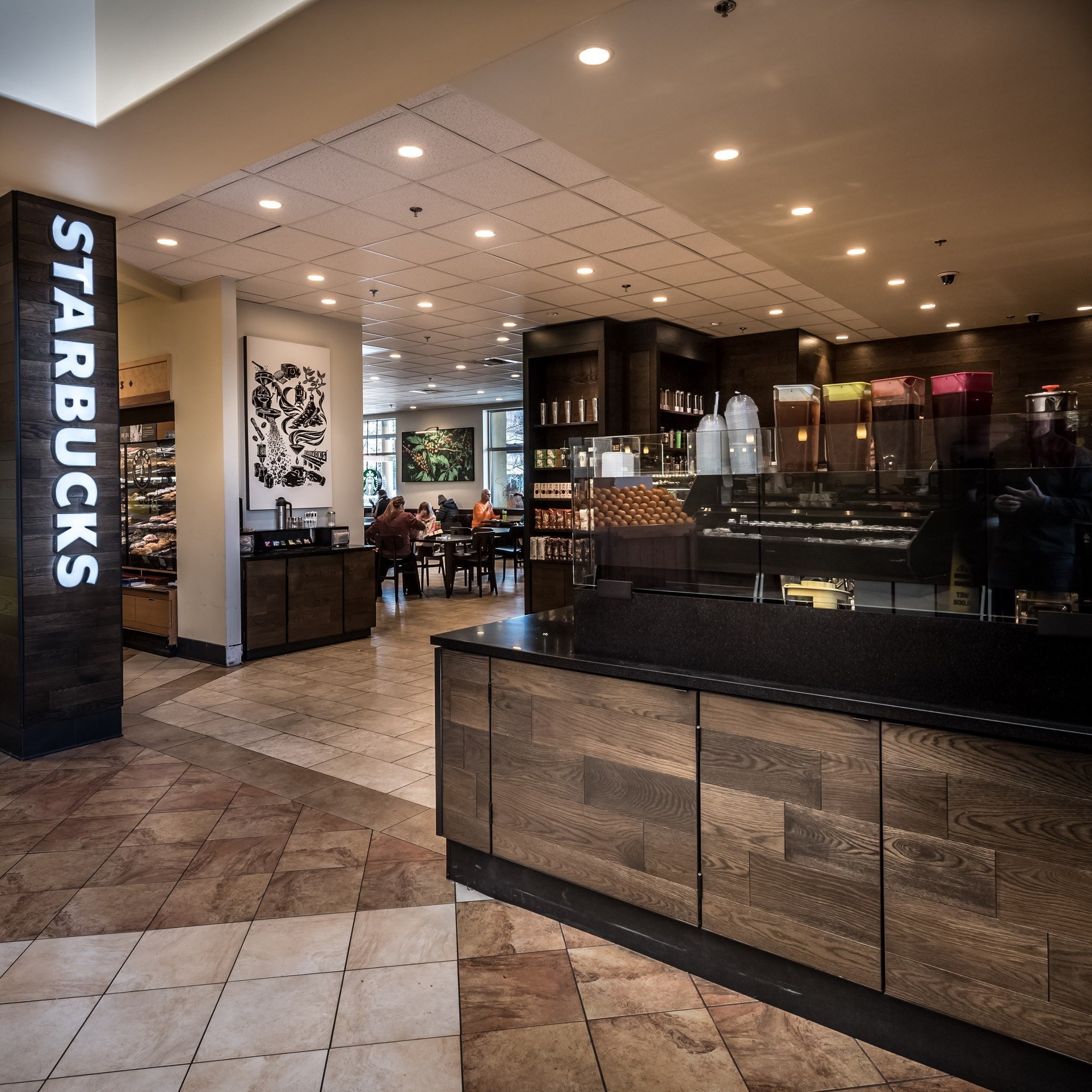 QFC University Village, Seattle WA Starbucks Licensed Store Design