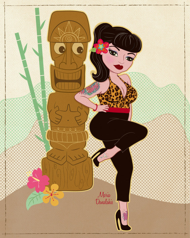 Custom Portraits and Pin up girls Maria Danalakis's Portfolio