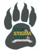 Paw Print Sticker with STS Logo