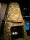 Stone fireplace- Rockwater Bar, Golden, BC