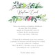 Hand painted floral illustration for baptism invite
