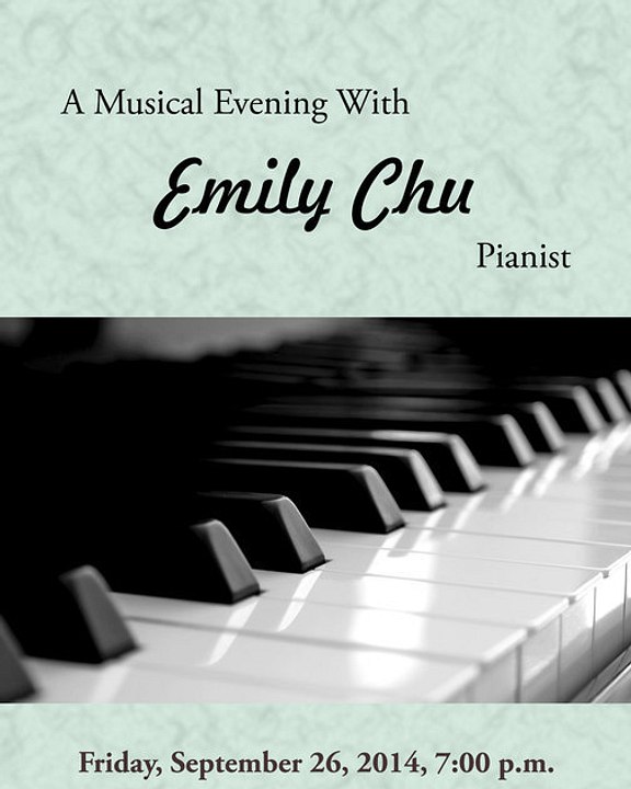 Senior Recital - Emily Chu